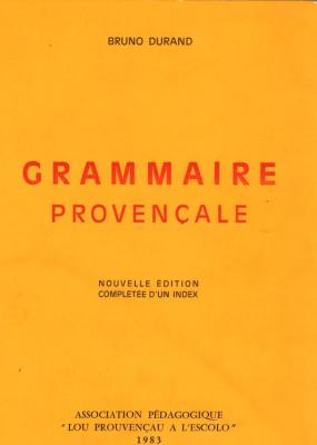 GRAMMAIRE PROVENÇALE DE DURAND - 6° édition