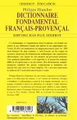 DICTIONNAIRE FONDAMENTAL FRANÇAIS - PROVENÇAL